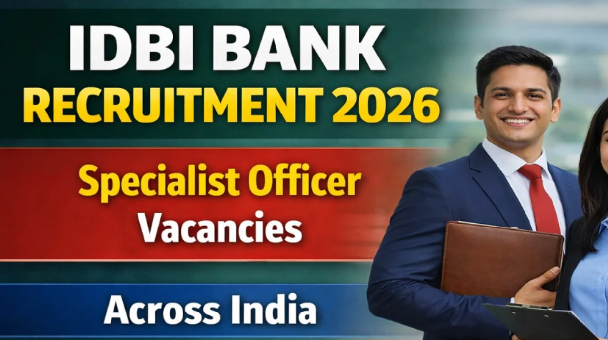 IDBI Bank Hiring: Apply Now for Specialist Officer Recruitment 2026